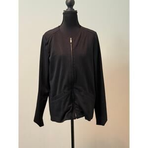 Black Zipper Front womens jacket